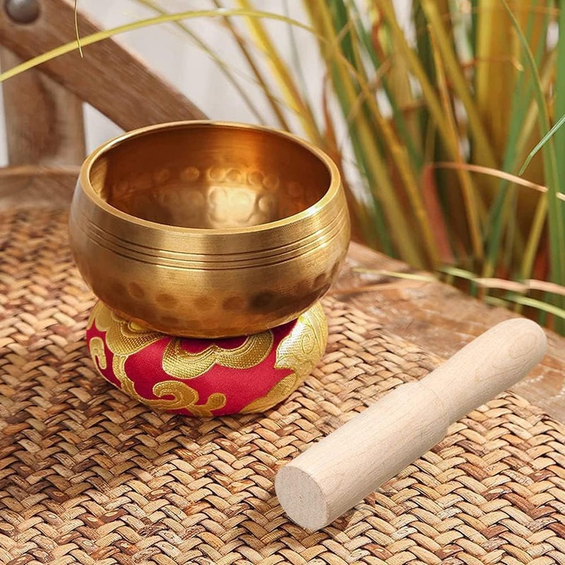 YouMedi Tibetan Singing Bowl Set - Meditation Sound Bowl Cushion with Wooden Striker for Yoga, Meditation & Relaxation, Mindfulness,Chakra Healing, Stress Relief, Self-Regulation - Image 5